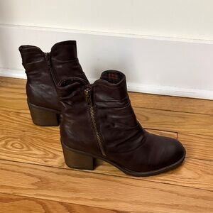 BareTraps Dark Brown Ankle Booties